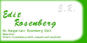 edit rosenberg business card